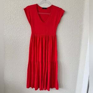Red V-Neck Dress -21 Saints - Size XS - Great Condition